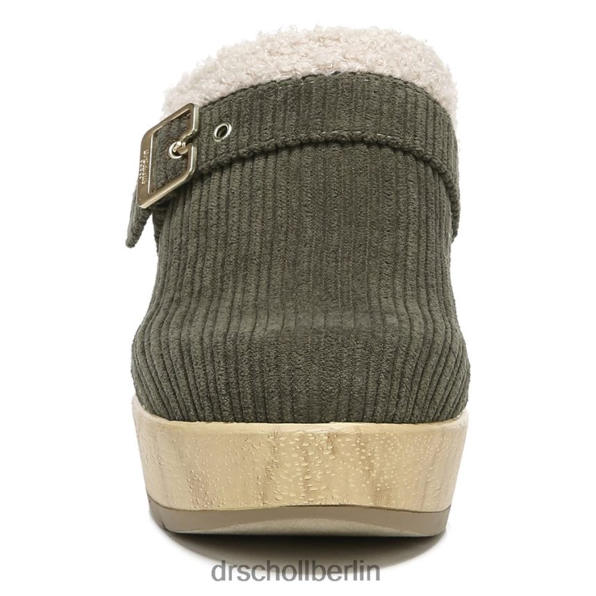 Olivfarbener Cord Pixie-Clog RXP6XD248 Dr. Scholl's unisex