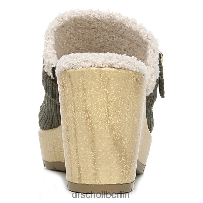 Olivfarbener Cord Pixie-Clog RXP6XD248 Dr. Scholl's unisex