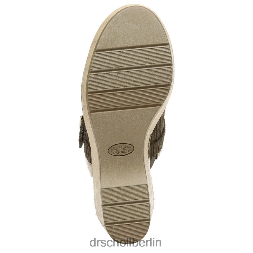 Olivfarbener Cord Pixie-Clog RXP6XD248 Dr. Scholl's unisex