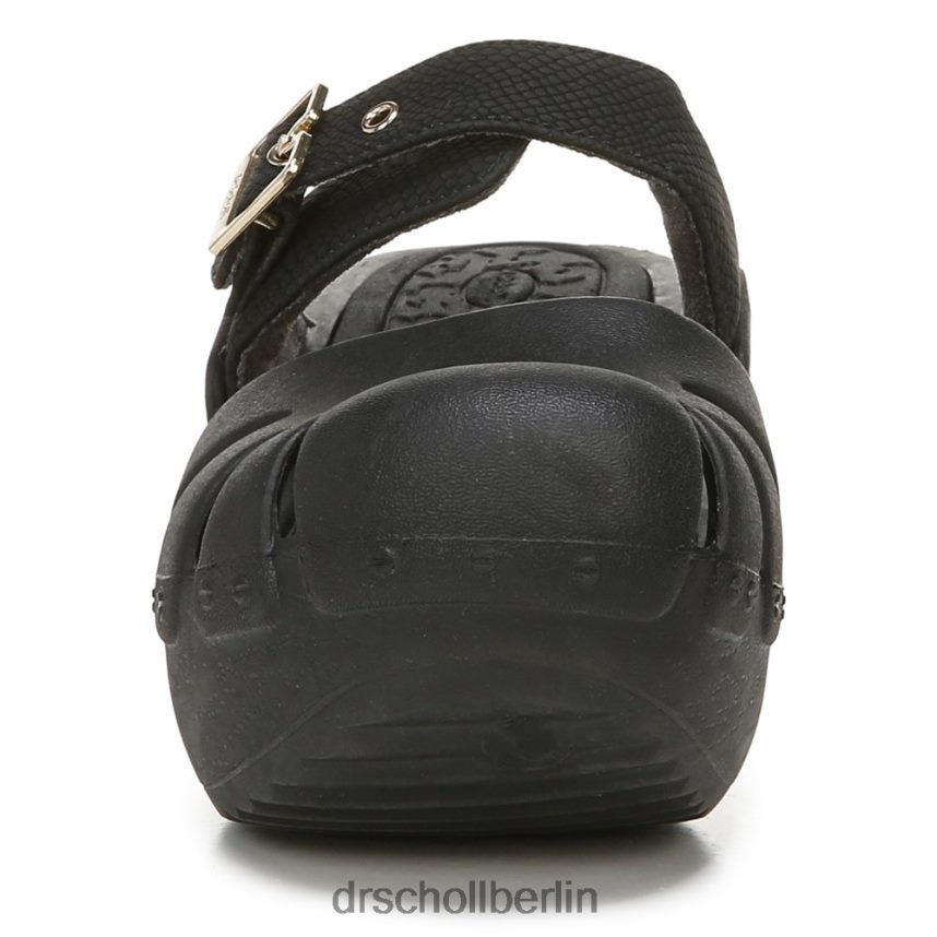 schwarzer Schlangendruck Tanz auf Holzschuh RXP6XD221 Dr. Scholl's unisex