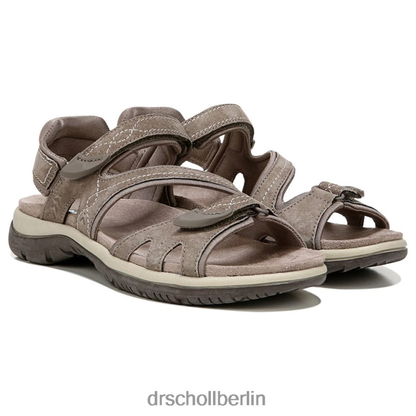 malttaupefarbenes Wildleder Adelle-Sandale RXP6XD159 Dr. Scholl's unisex