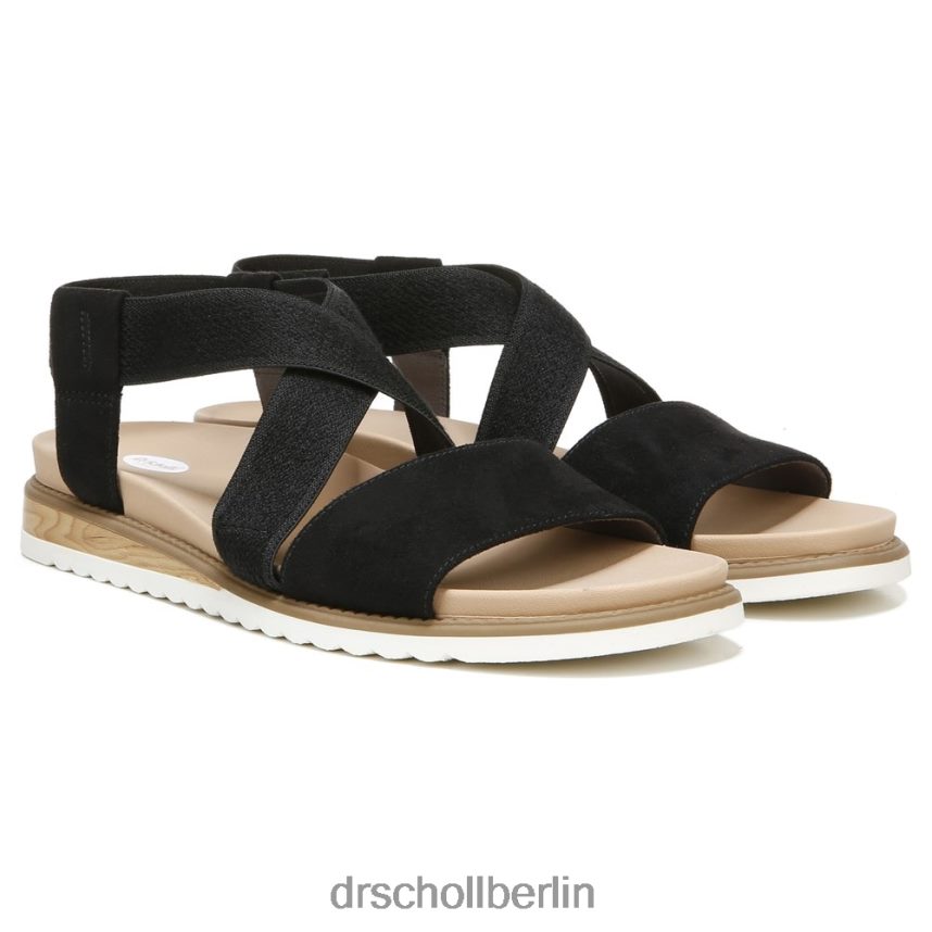 schwarze Mikrofaser Inselbewohner-Sandale RXP6XD124 Dr. Scholl's unisex