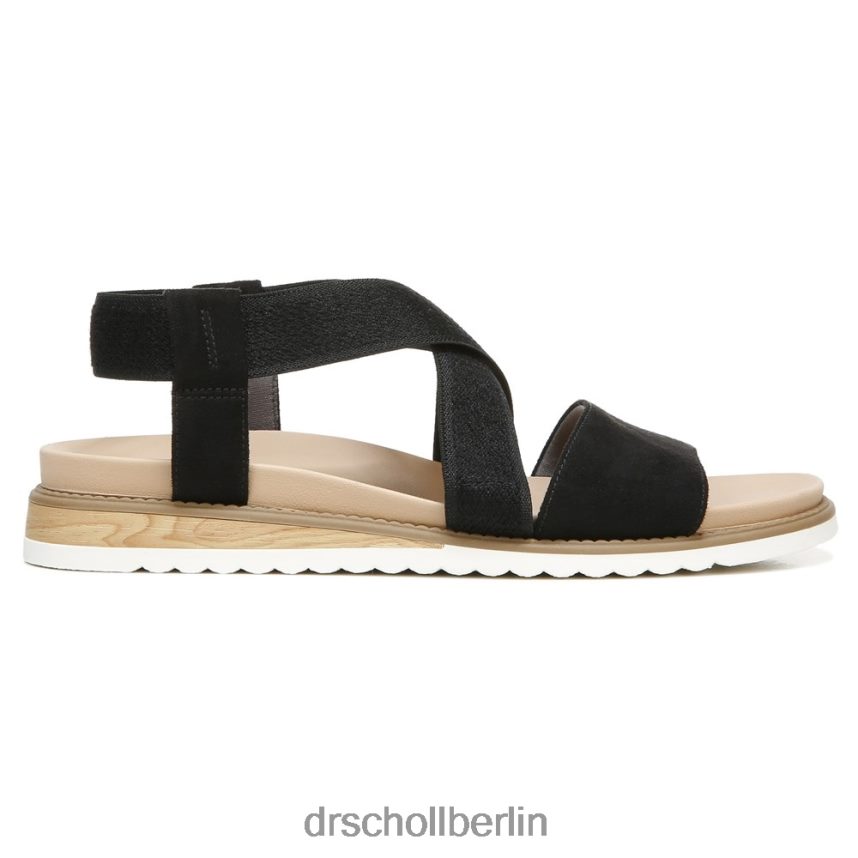 schwarze Mikrofaser Inselbewohner-Sandale RXP6XD124 Dr. Scholl's unisex