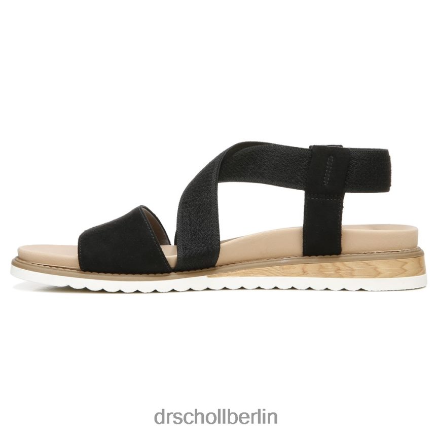 schwarze Mikrofaser Inselbewohner-Sandale RXP6XD124 Dr. Scholl's unisex