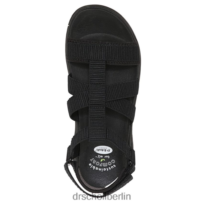 schwarzer Stoff Adalia-Sandale RXP6XD170 Dr. Scholl's unisex