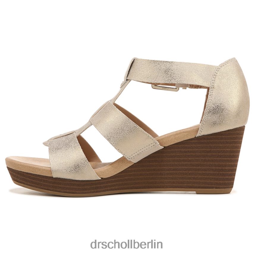 Gold-Synthetik Barton Keilsandalette RXP6XD166 Dr. Scholl's unisex