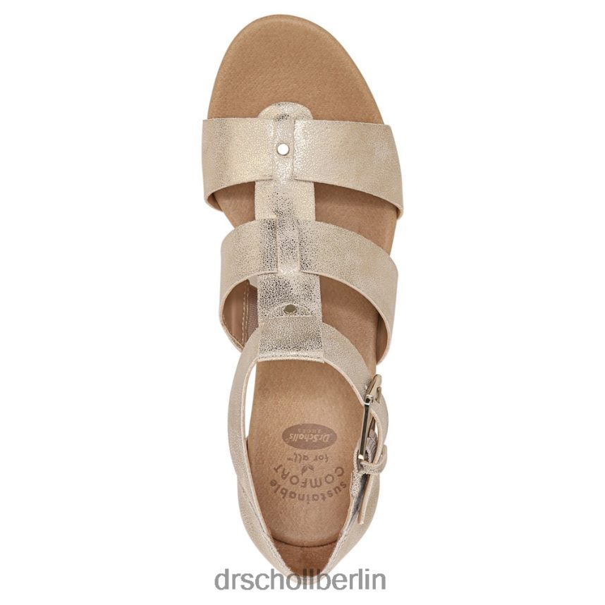 Gold-Synthetik Barton Keilsandalette RXP6XD166 Dr. Scholl's unisex