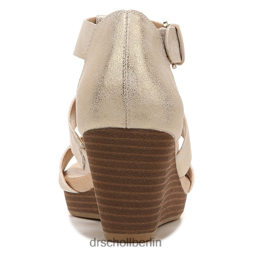 Gold-Synthetik Barton Keilsandalette RXP6XD166 Dr. Scholl's unisex