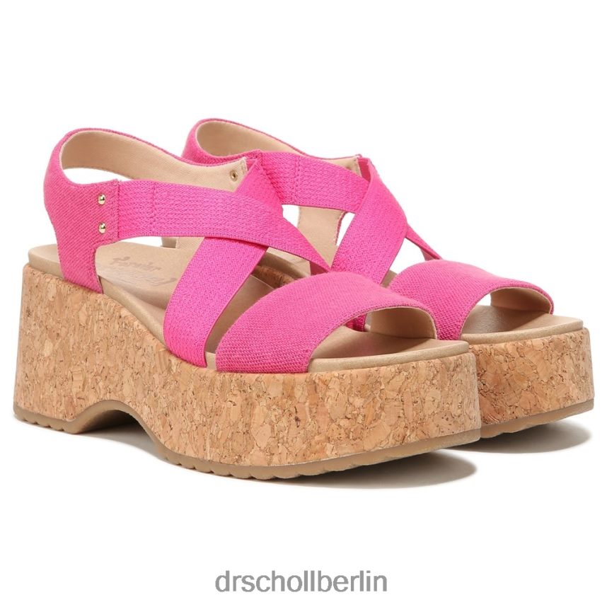 Rosa Dottie Riemchen-Keilsandalette RXP6XD203 Dr. Scholl's unisex