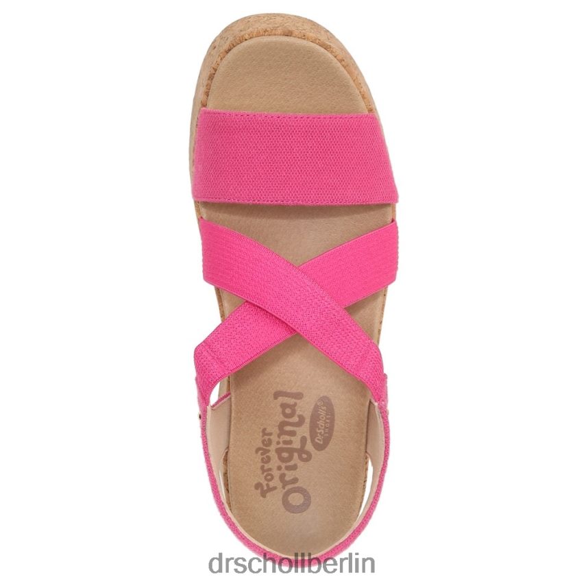 Rosa Dottie Riemchen-Keilsandalette RXP6XD203 Dr. Scholl's unisex