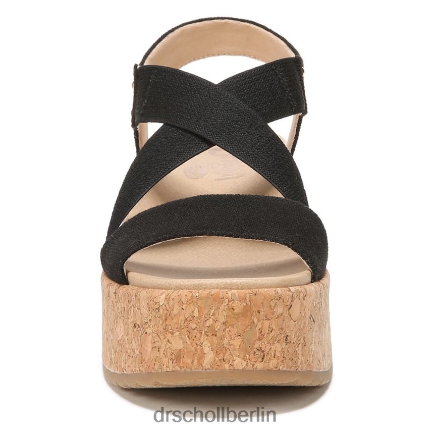 Schwarz Dottie Riemchen-Keilsandalette RXP6XD201 Dr. Scholl's unisex