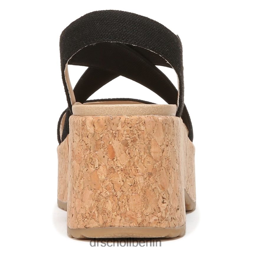 Schwarz Dottie Riemchen-Keilsandalette RXP6XD201 Dr. Scholl's unisex