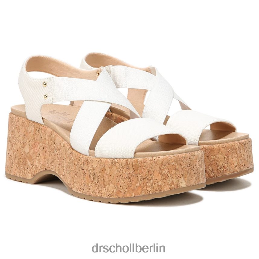 Weiss Dottie Riemchen-Keilsandalette RXP6XD204 Dr. Scholl's unisex
