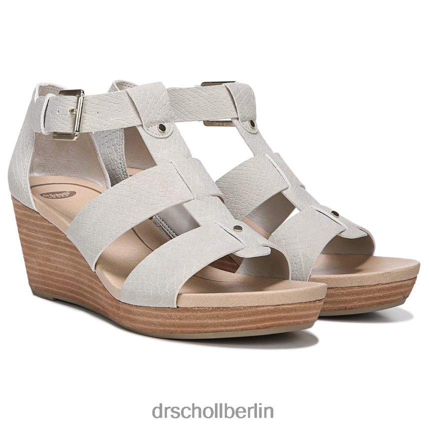 grauer Schlangendruck Barton Keilsandalette RXP6XD163 Dr. Scholl's unisex