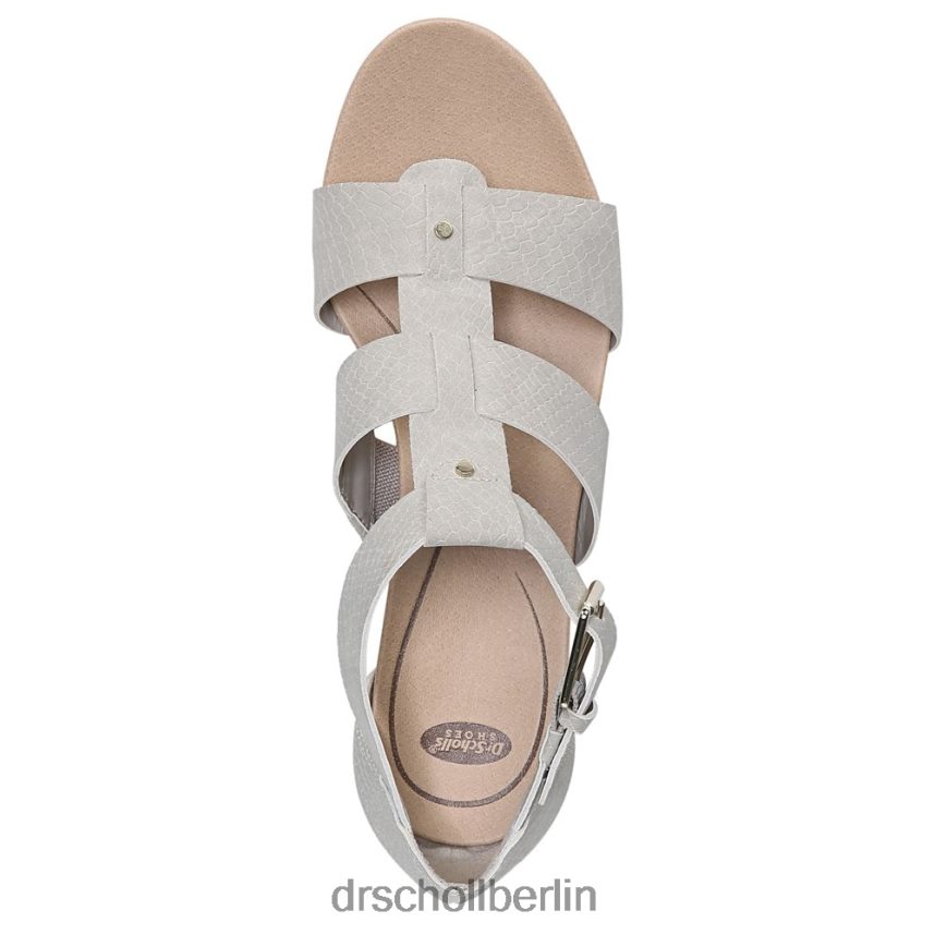 grauer Schlangendruck Barton Keilsandalette RXP6XD163 Dr. Scholl's unisex