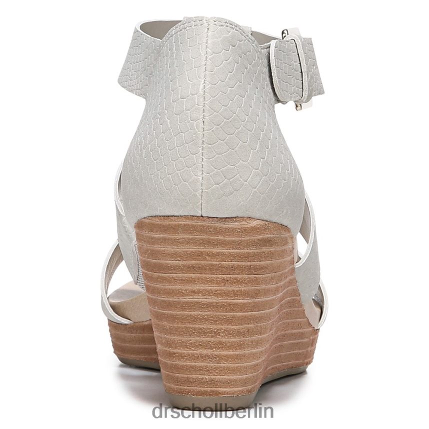 grauer Schlangendruck Barton Keilsandalette RXP6XD163 Dr. Scholl's unisex