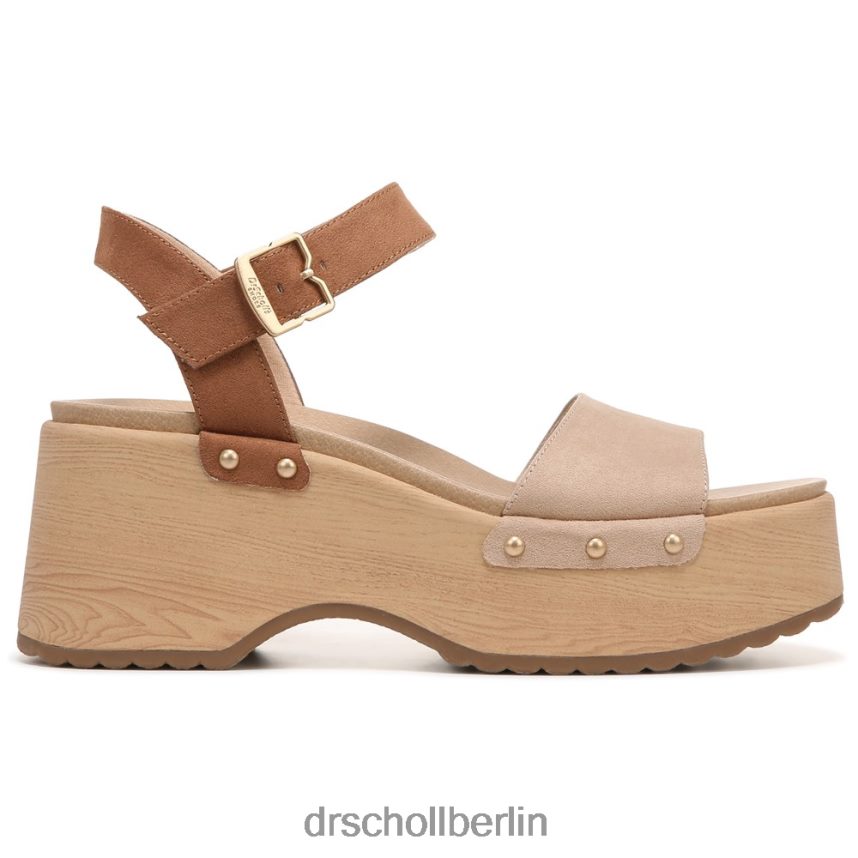 Hellbraun Dublin-Plateausandale RXP6XD238 Dr. Scholl's unisex