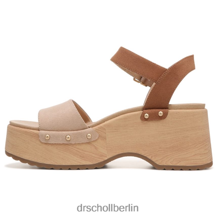Hellbraun Dublin-Plateausandale RXP6XD238 Dr. Scholl's unisex