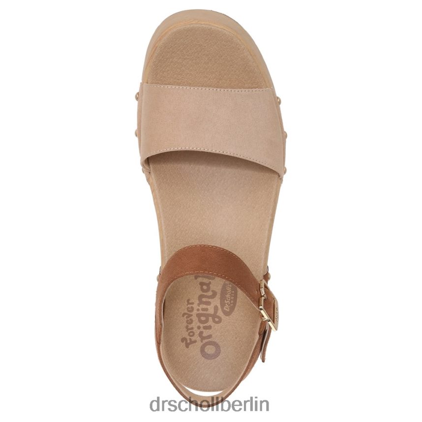 Hellbraun Dublin-Plateausandale RXP6XD238 Dr. Scholl's unisex