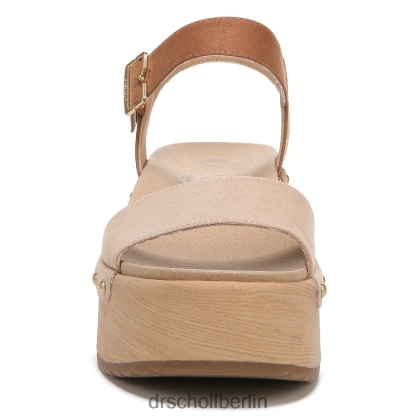 Hellbraun Dublin-Plateausandale RXP6XD238 Dr. Scholl's unisex