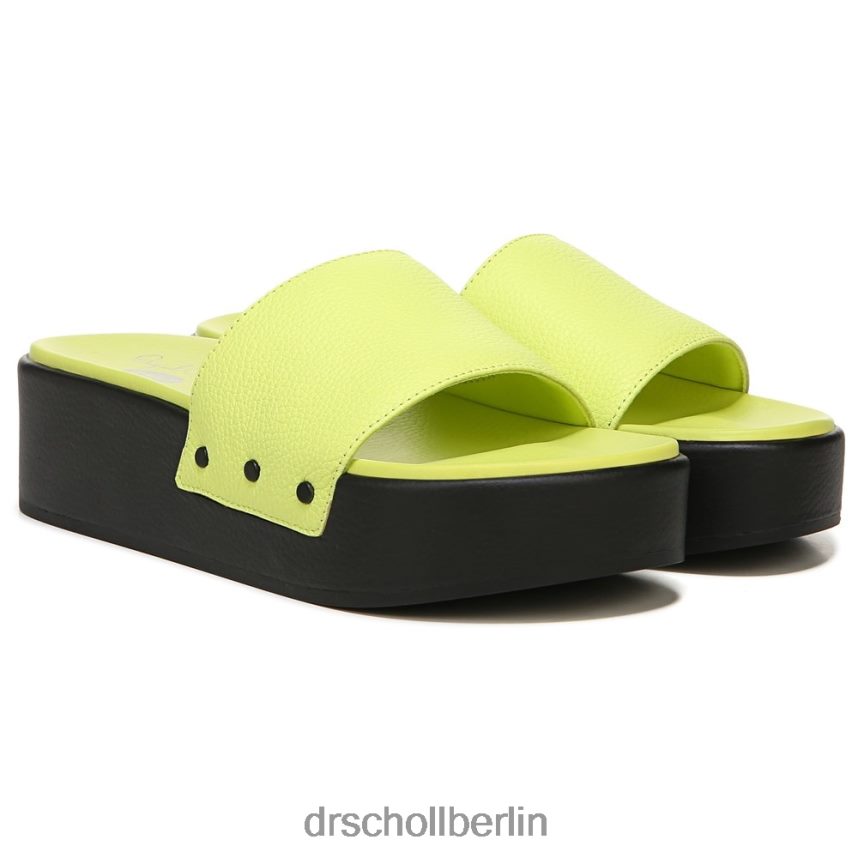 Limettenleder Pisces Max Plateau-Slide-Sandale RXP6XD198 Dr. Scholl's unisex