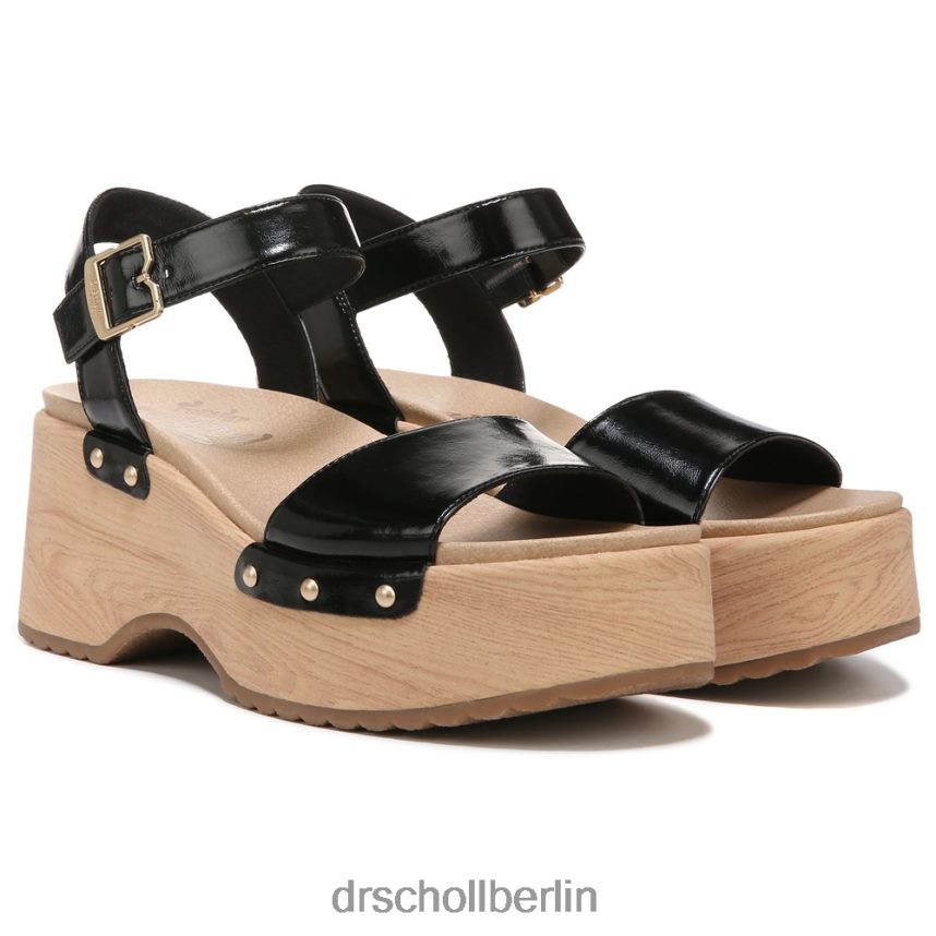Schwarz Dublin-Plateausandale RXP6XD239 Dr. Scholl's unisex