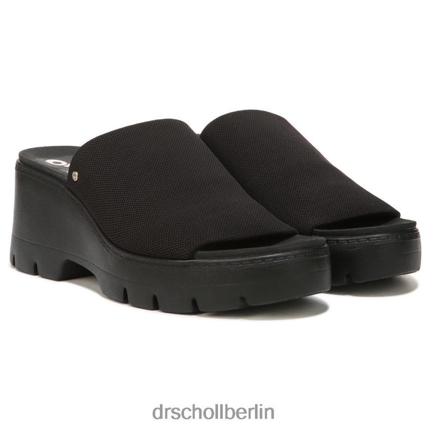 Schwarz Überprüfen Sie Zweifel Plateau-Sandale RXP6XD222 Dr. Scholl's unisex