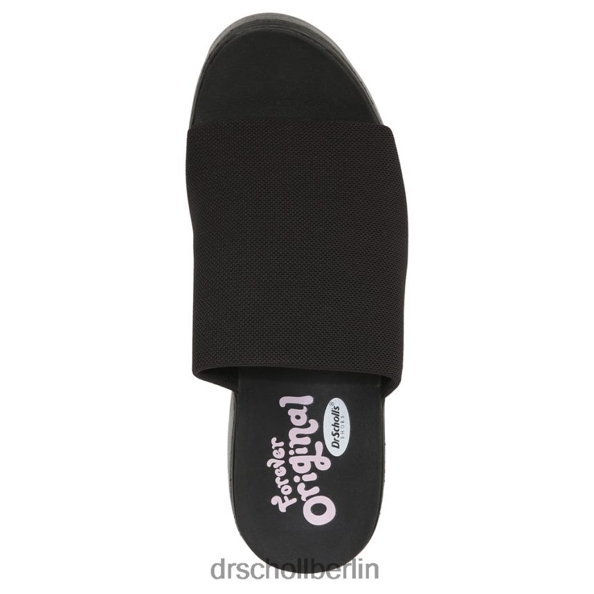 Schwarz Überprüfen Sie Zweifel Plateau-Sandale RXP6XD222 Dr. Scholl's unisex