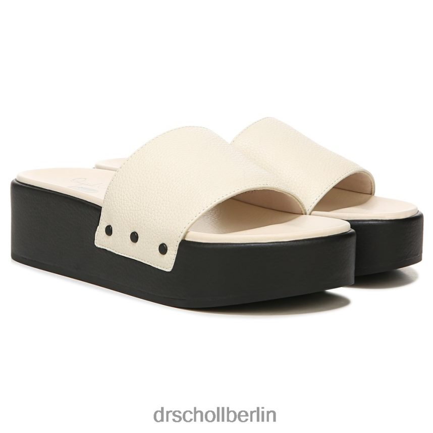 weißes Leder Pisces Max Plateau-Slide-Sandale RXP6XD199 Dr. Scholl's unisex