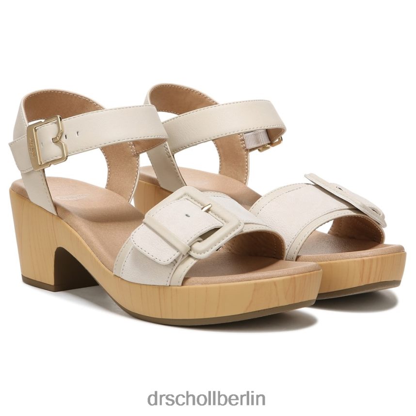 Muschelbeiger Synthetik Felicity Too Sandale mit Blockabsatz RXP6XD161 Dr. Scholl's unisex