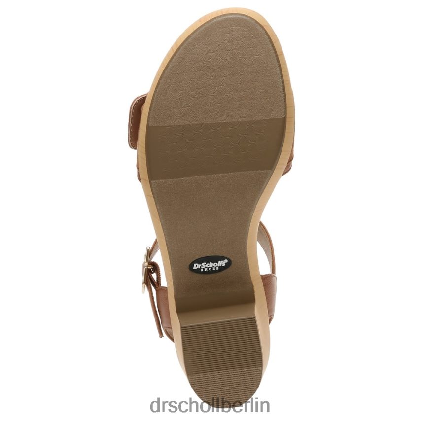 honigbraunes Synthetikmaterial Felicity Too Sandale mit Blockabsatz RXP6XD162 Dr. Scholl's unisex