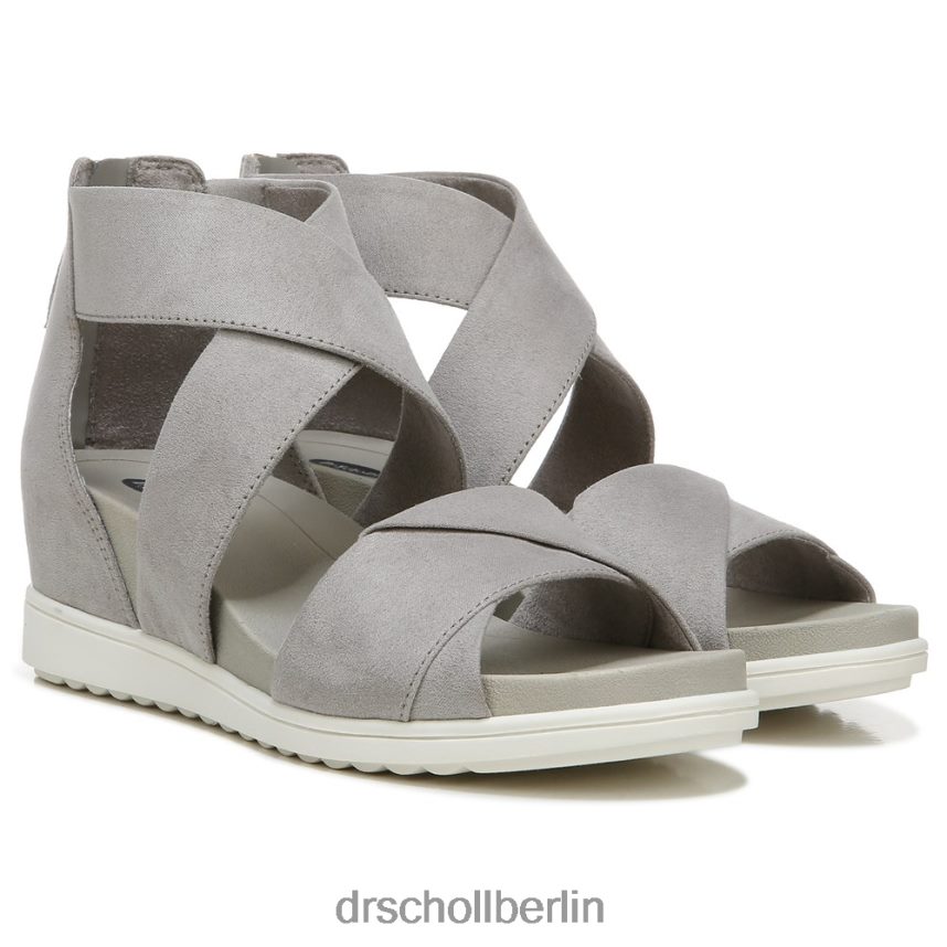 weiche graue Mikrofaser Goldene Stunde-Gladiator-Sandale RXP6XD234 Dr. Scholl's unisex