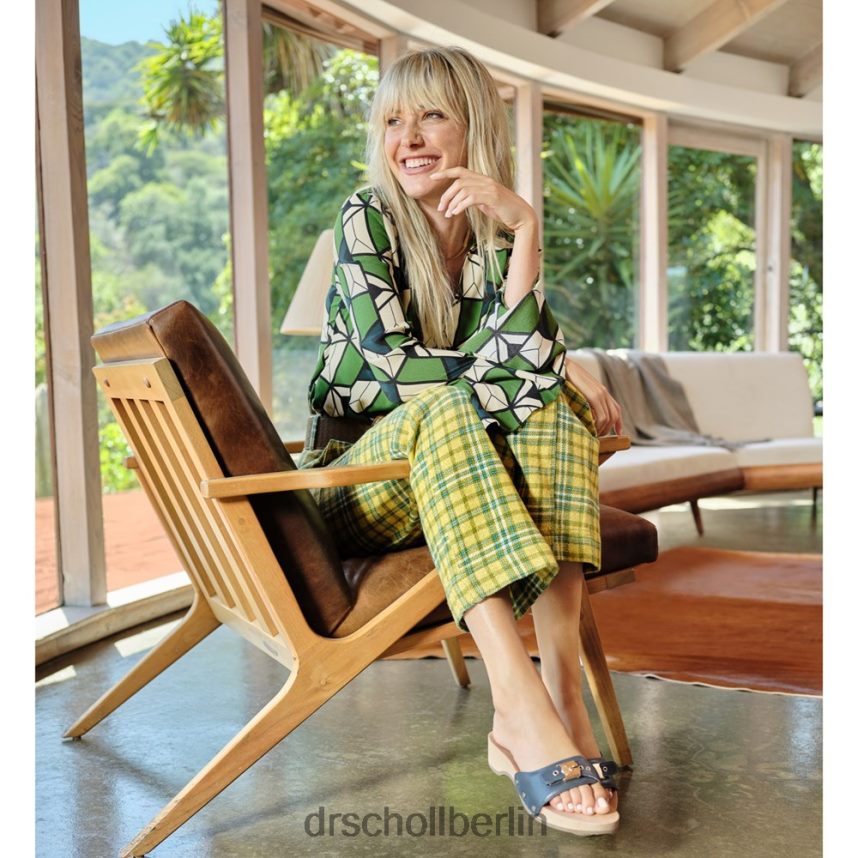 blaues Leder Originale Sandale RXP6XD18 Dr. Scholl's unisex