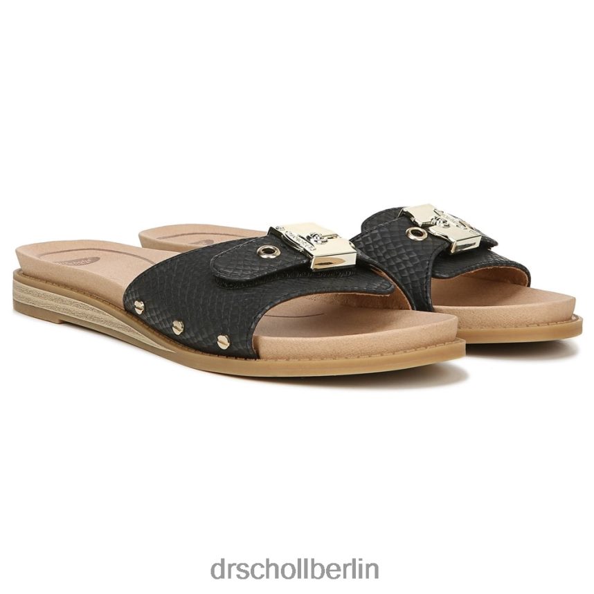 schwarze Schlange Originalistische Sandale RXP6XD186 Dr. Scholl's unisex