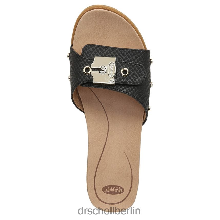 schwarze Schlange Originalistische Sandale RXP6XD186 Dr. Scholl's unisex