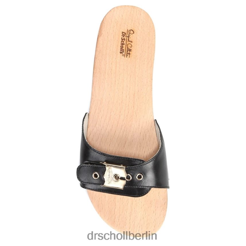 schwarzes Leder Originale Sandale RXP6XD14 Dr. Scholl's unisex