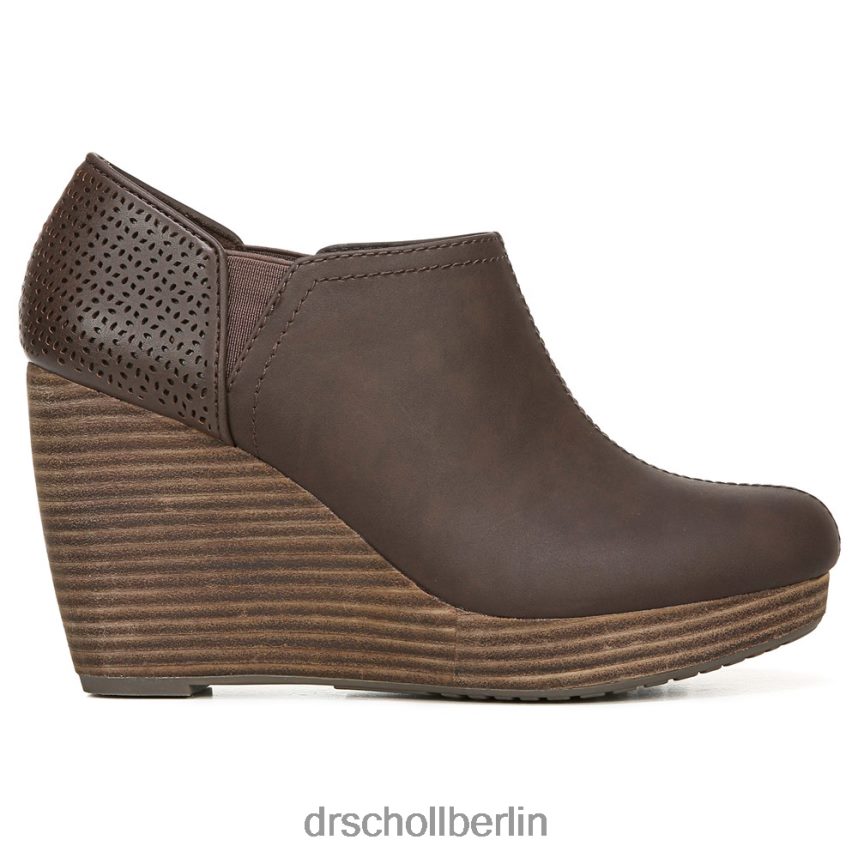 dunkelbraun glatt Harlow Keilstiefelette RXP6XD150 Dr. Scholl's unisex