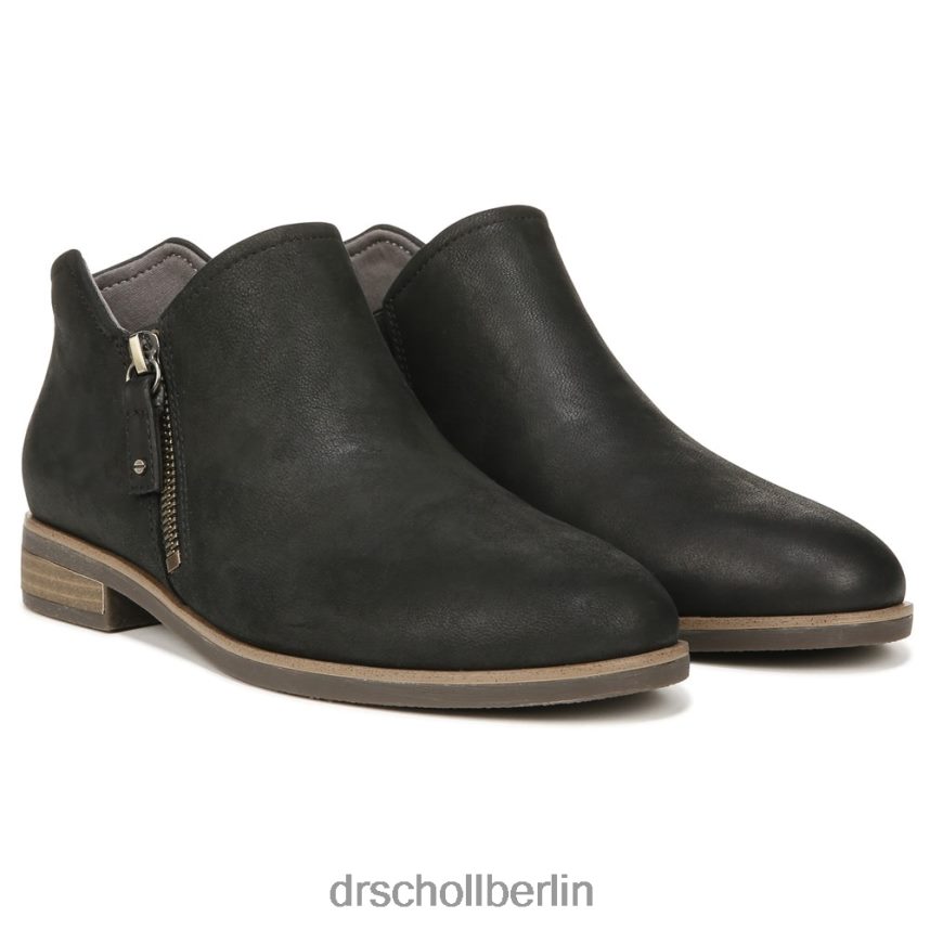 schwarzes Leder Avenue Stiefeletten mit Reißverschluss RXP6XD98 Dr. Scholl's unisex