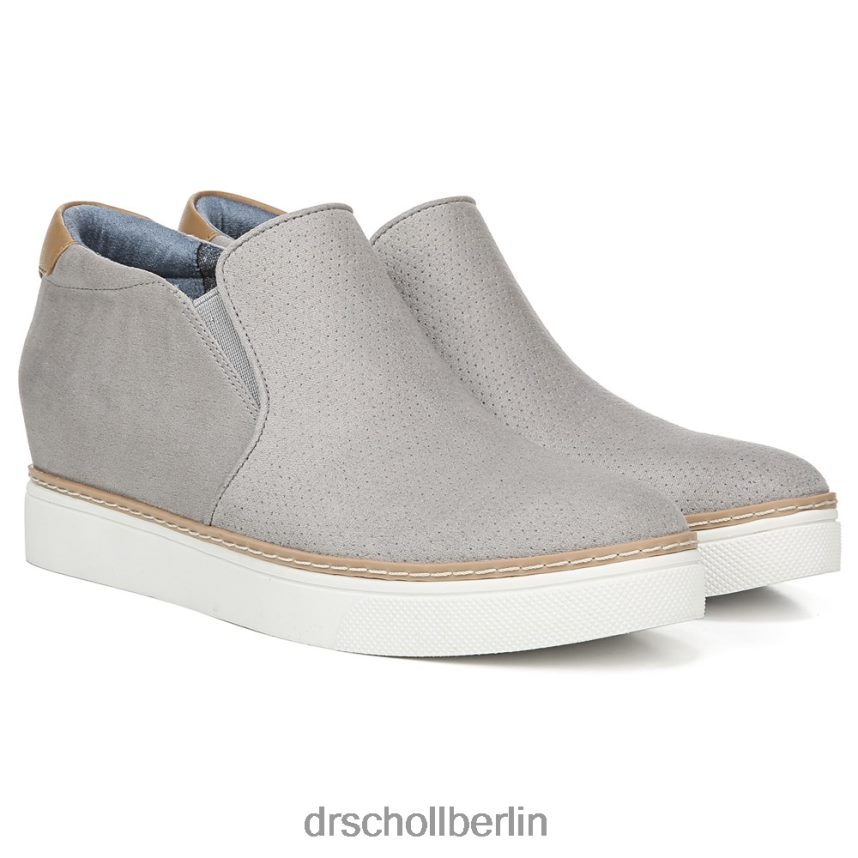 weiche graue Mikrofaser perf wenn auch nur Wedge-Sneaker RXP6XD59 Dr. Scholl's unisex